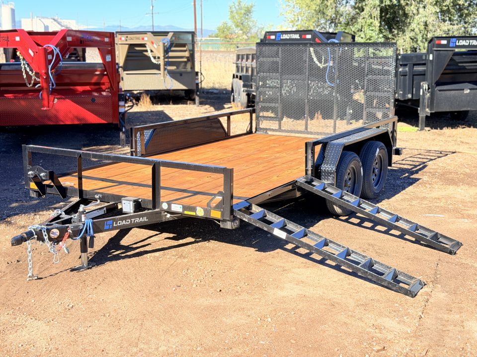 New 2027 Load Trail 7-14 Tandem Axle Ramp Gate Utility W/ ATV Ramps 7K GVWR