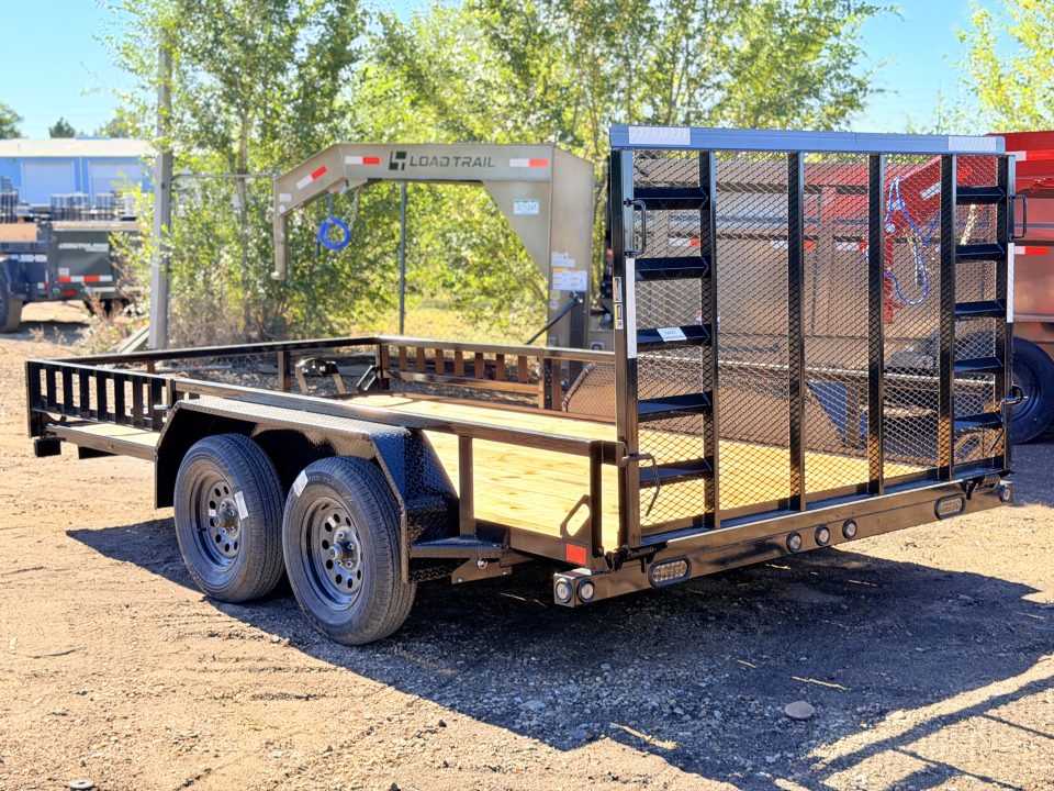 New 2027 Load Trail 7-14 Tandem Axle Ramp Gate Utility W/ ATV Ramps 7K GVWR