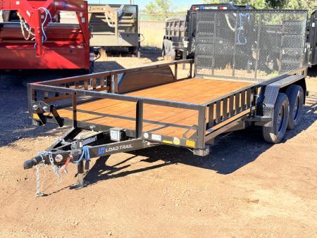 New 2027 Load Trail 7-14 Tandem Axle Ramp Gate Utility W/ ATV Ramps 7K GVWR