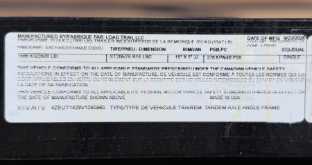 New 2027 Load Trail 7-14 Tandem Axle Ramp Gate Utility 7K GVWR