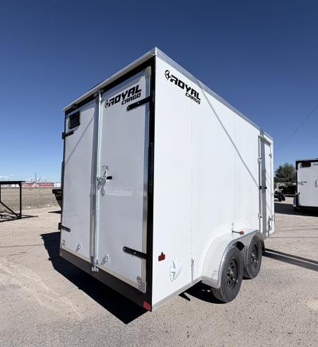 New 2027 Royal Cargo Trailers 7-14-1.5V Enclosed Rear Barn Door 7K GVWR