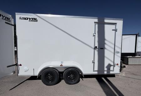 New 2027 Royal Cargo Trailers 7-14-1.5V Enclosed Rear Barn Door 7K GVWR