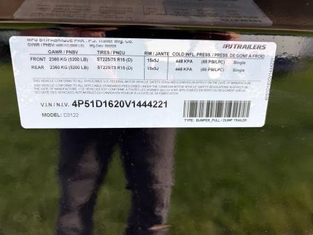 New 2027 PJ Trailers D3J1252BSSK-RA01 Dump Trailer