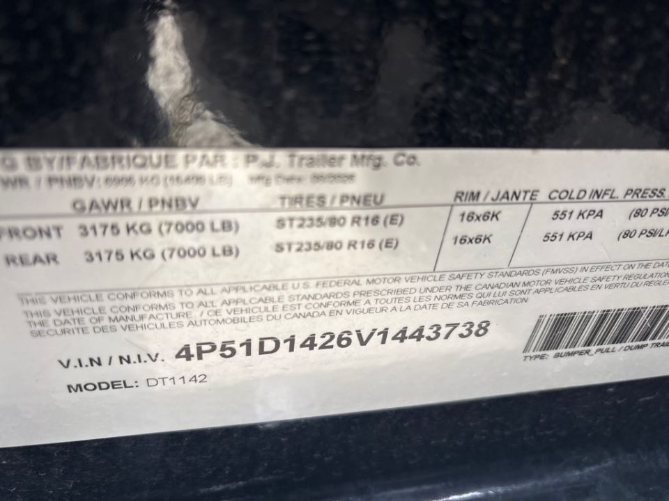 New 2027 PJ Trailers DT1J1472BSSK-SW04 Dump Trailer