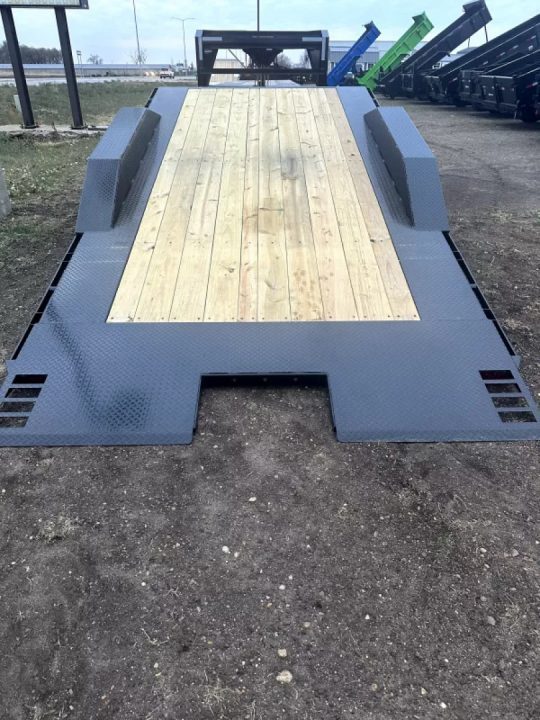 New 2027 Delco Trailers 24' gooseneck Split deck tilt bed, 2 #8000 lb torsion axles- #16000lb GVWR(16 tilt+8'stationary) Equipment Trailer