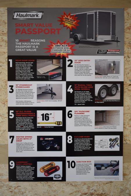 New 2027 Haulmark Passport Deluxe 7x16 Cargo / Enclosed Trailer