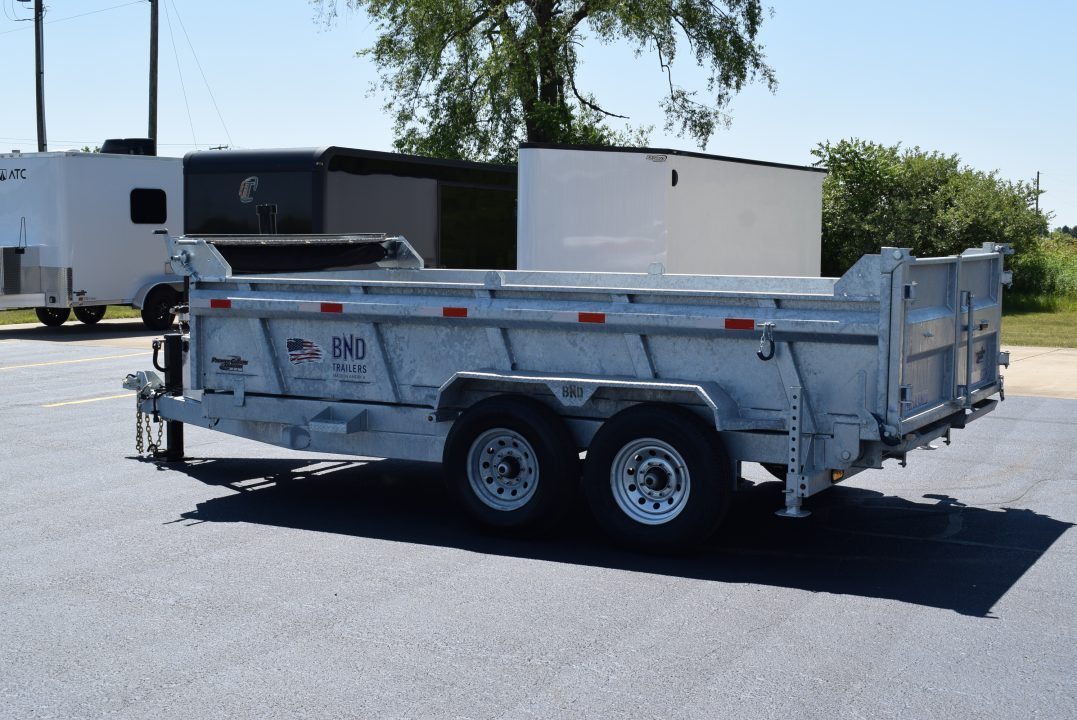 New 2027 BND Trailers 7x14 15K DUMP Dump Trailer Galvanized