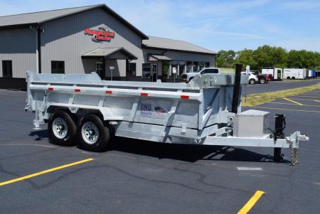 New 2027 BND Trailers 7x14 15K DUMP Dump Trailer Galvanized