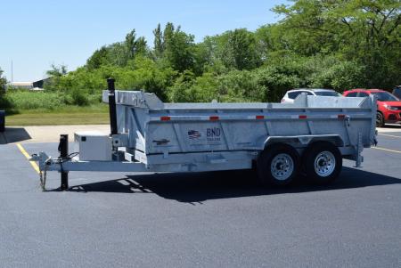 New 2027 BND Trailers 7x14 15K DUMP Dump Trailer Galvanized