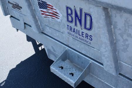 New 2027 BND Trailers 7x14 15K DUMP Dump Trailer Galvanized