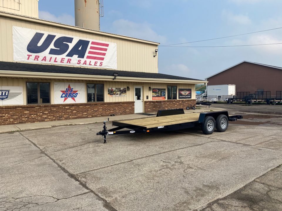New 2027 AMO 82x18 TA2 Flat Deck 7k Car Hauler