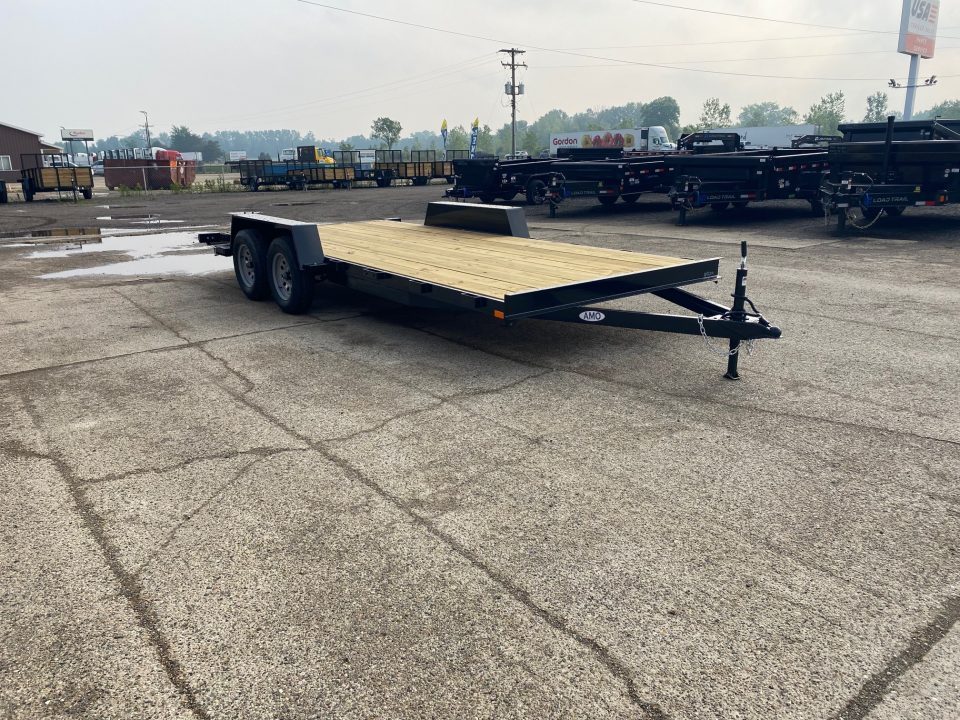 New 2027 AMO 82x18 TA2 Flat Deck 7k Car Hauler