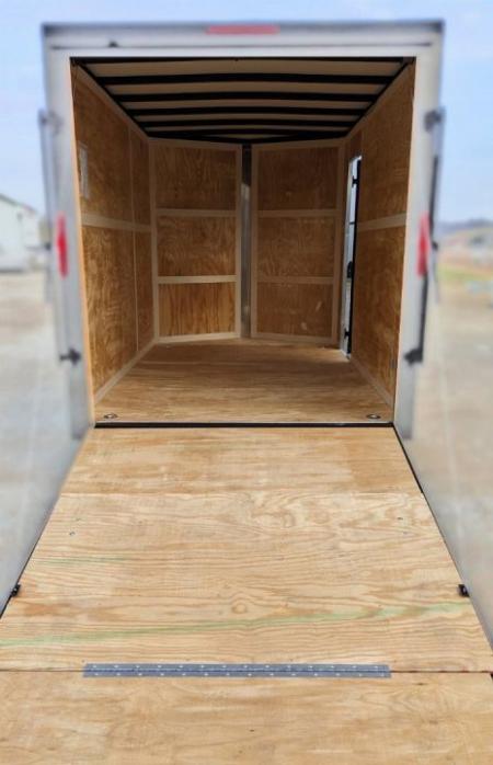 Used 2027 Homesteader 7x12 Tandem Intrepid V-Nose Cargo Trailer w/ Ramp