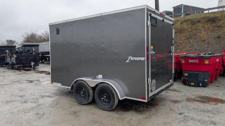 Used 2027 Homesteader 7x12 Tandem Intrepid V-Nose Cargo Trailer w/ Ramp