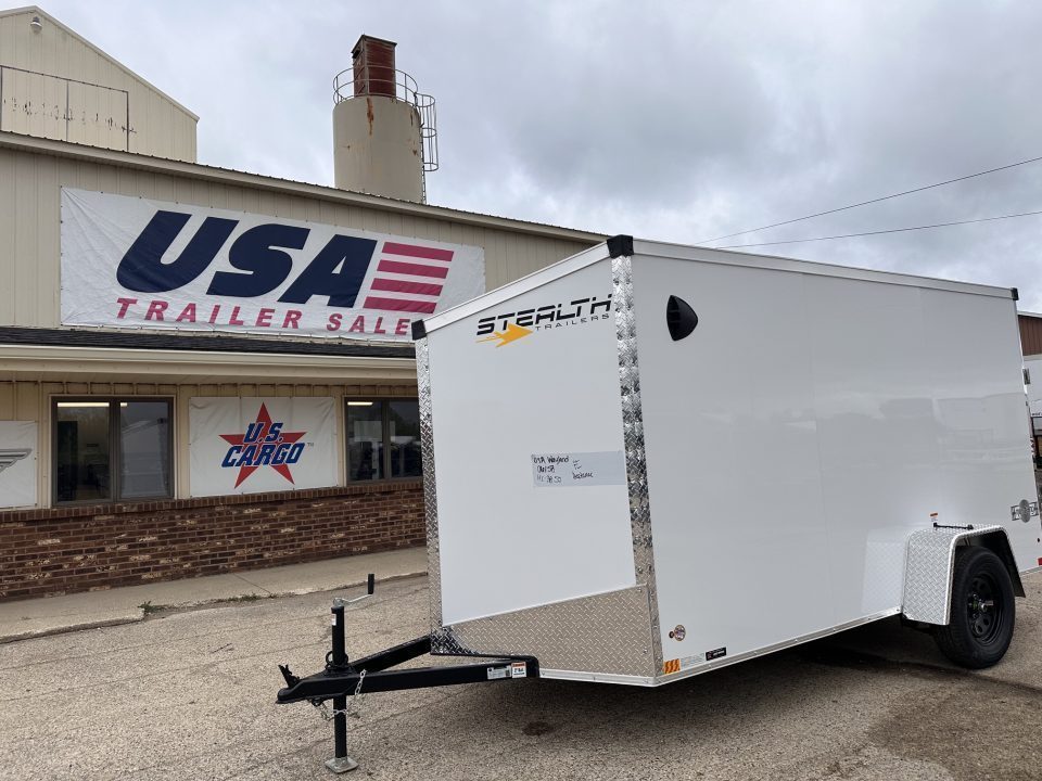 New 2027 Stealth Trailers Mustang 6x12 Ramp Door V-Nose 3k w/Composite Exterior Skin & Translucent Roof Cargo / Enclosed Trailer