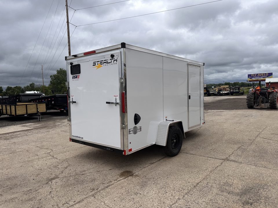 New 2027 Stealth Trailers Mustang 6x12 Ramp Door V-Nose 3k w/Composite Exterior Skin & Translucent Roof Cargo / Enclosed Trailer