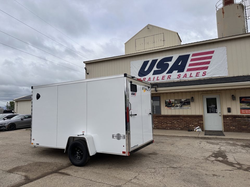 New 2027 Stealth Trailers Mustang 6x12 Ramp Door V-Nose 3k w/Composite Exterior Skin & Translucent Roof Cargo / Enclosed Trailer