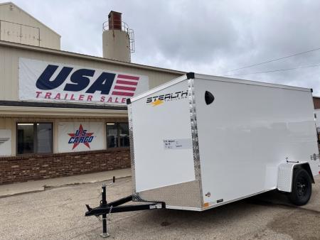 New 2027 Stealth Trailers Mustang 6x12 Ramp Door V-Nose 3k w/Composite Exterior Skin & Translucent Roof Cargo / Enclosed Trailer