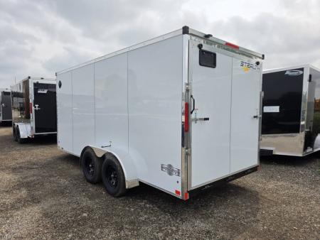 New 2027 Stealth Trailers 7x16 Mustang 7k w/6ft 6In, Ramp Door & Aluminum Roof Cargo / Enclosed Trailer