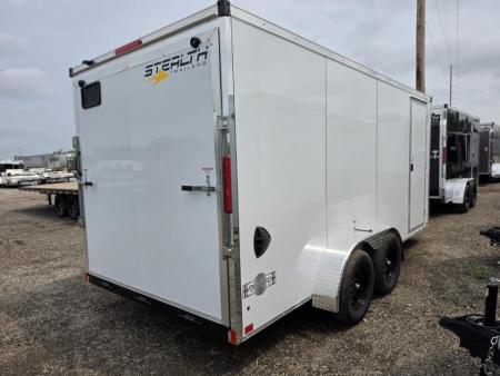 New 2027 Stealth Trailers 7x16 Mustang 7k w/6ft 6In, Ramp Door & Aluminum Roof Cargo / Enclosed Trailer