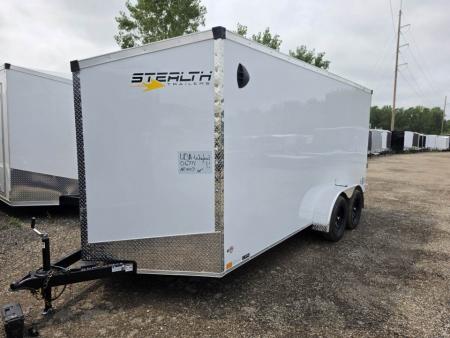 New 2027 Stealth Trailers 7x16 Mustang 7k w/6ft 6In, Ramp Door & Aluminum Roof Cargo / Enclosed Trailer