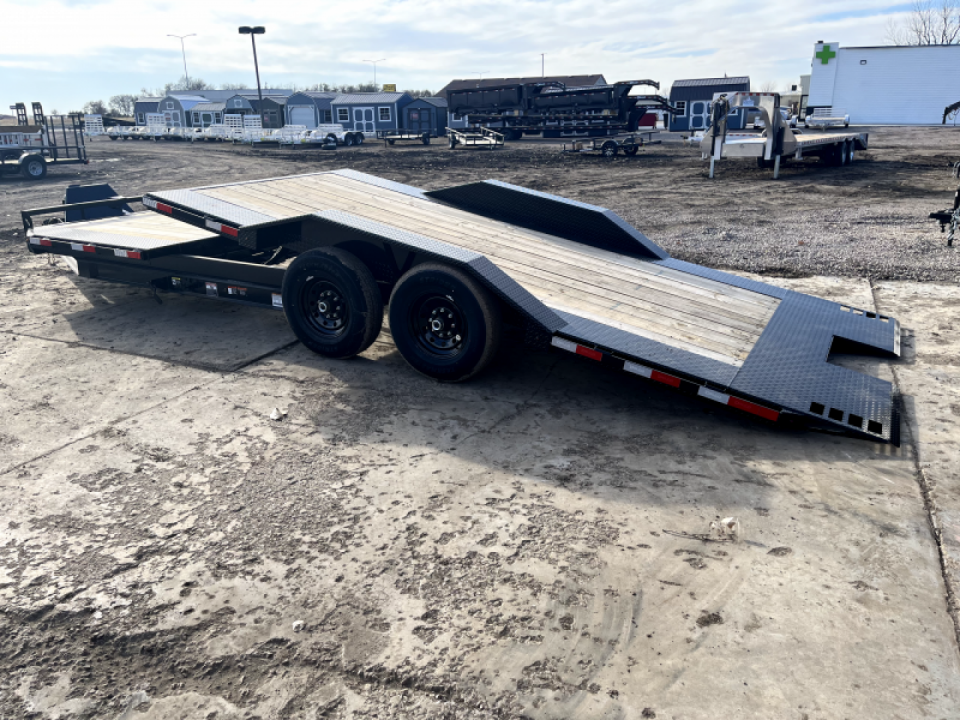 New 2027 Delco Trailers 24' Split deck tilt bed (16 tilt+8'stationary) Equipment Trailer