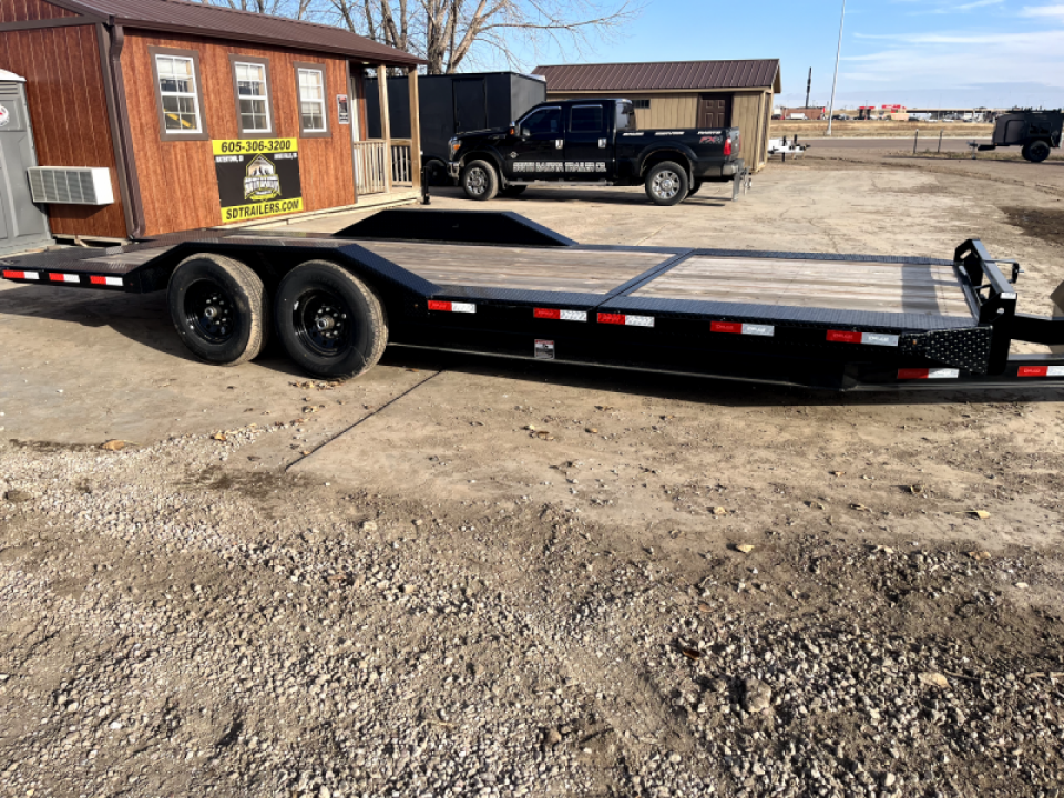 New 2027 Delco Trailers 24' Split deck tilt bed (16 tilt+8'stationary) Equipment Trailer