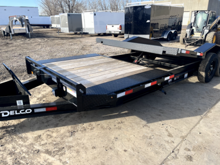 New 2027 Delco Trailers 24' Split deck tilt bed (16 tilt+8'stationary) Equipment Trailer