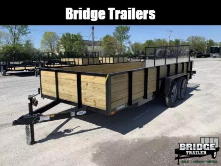 New 2027 AMO A9616TBWG (76  X 16') 7K Tandem Highside Utility Trailer