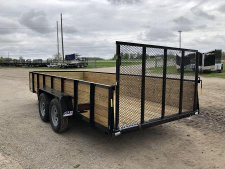 New 2027 AMO 14' 2 BRAKE WOODSIDE Landscape Trailer