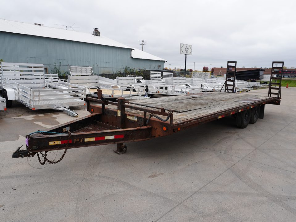 Used 2015 PJ Trailers F8 24ft Deckover Trailer