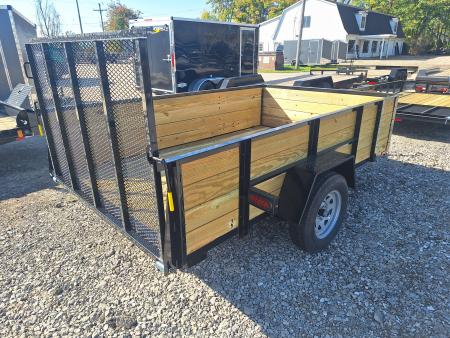 New 2027 AMO 76x10 High Woodside Utility Trailer W/Led Lights and Spring Assist Gate