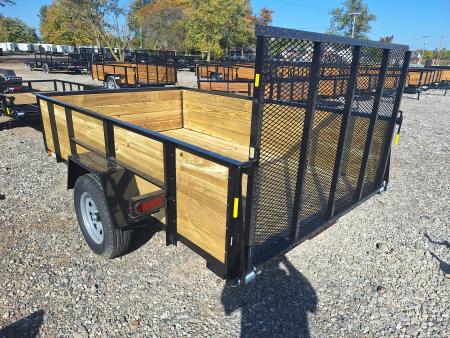 New 2027 AMO 76x10 High Woodside Utility Trailer W/Led Lights and Spring Assist Gate