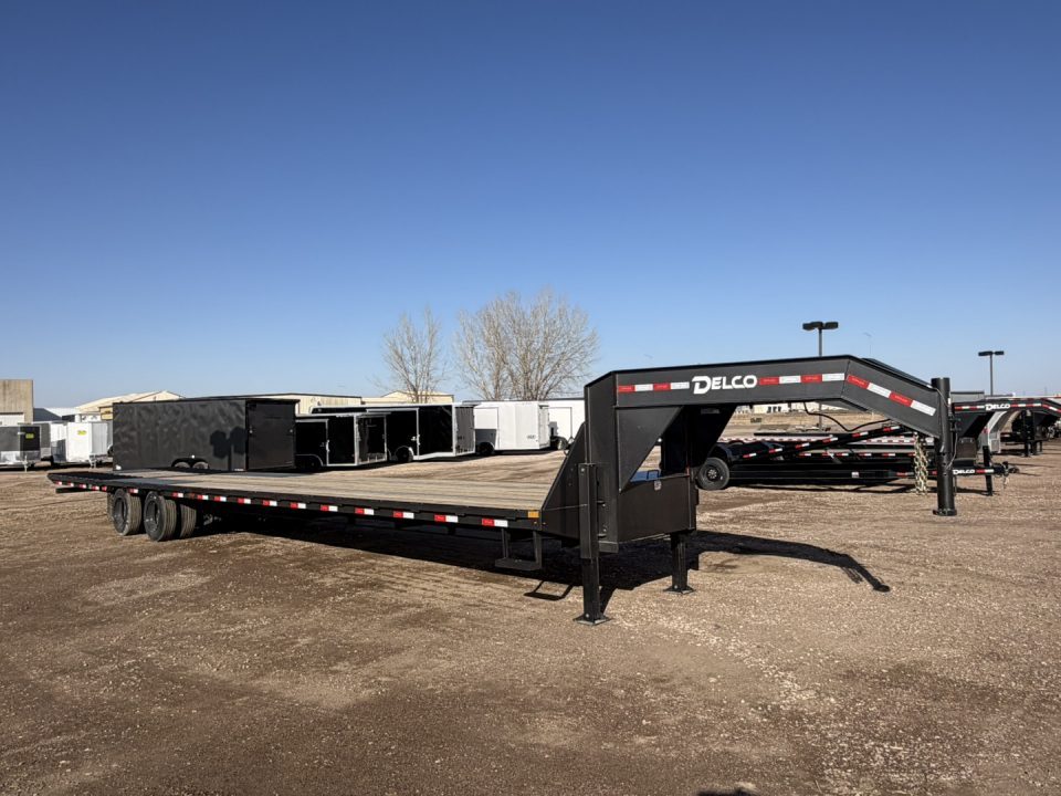 New 2027 Delco Trailers 40' Gooseck 38K Deckover Trailer
