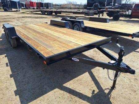 New 2027 AMO 82x18 Car Hauler 2 Axle Brake Led Lights