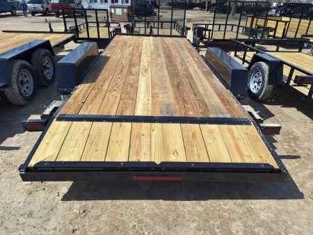 New 2027 AMO 82x18 Car Hauler 2 Axle Brake Led Lights