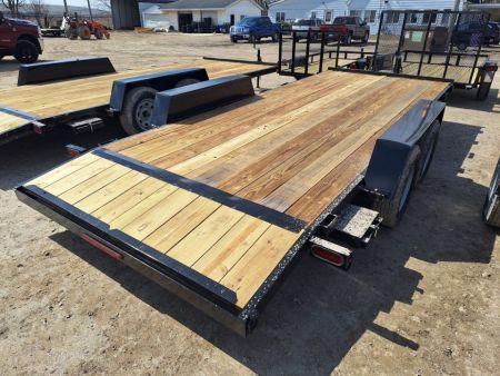 New 2027 AMO 82x18 Car Hauler 2 Axle Brake Led Lights