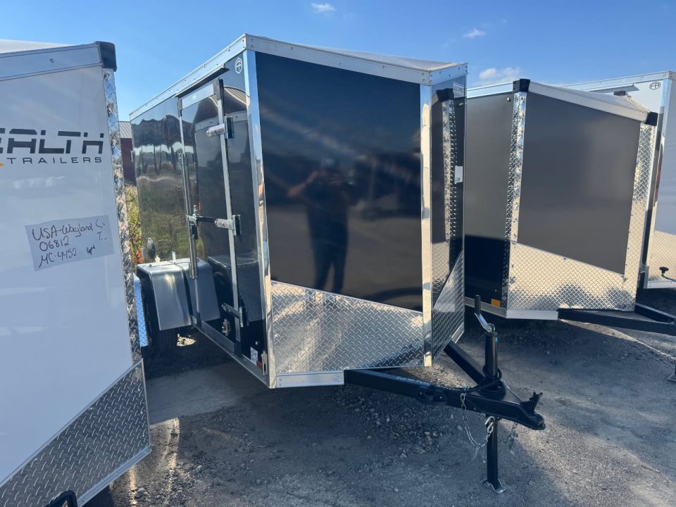 New 2027 US Cargo 5x10 V-Nose Barn Door 3k w/6ft 6in Interior Height Cargo / Enclosed Trailer
