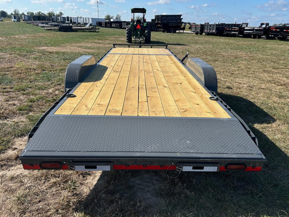 New 2027 Lamar 83x24 Tandem 10K Carhauler w/ 2' Dove & Slide In Ramps
