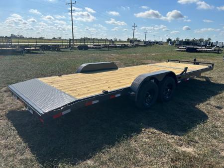 New 2027 Lamar 83x24 Tandem 10K Carhauler w/ 2' Dove & Slide In Ramps