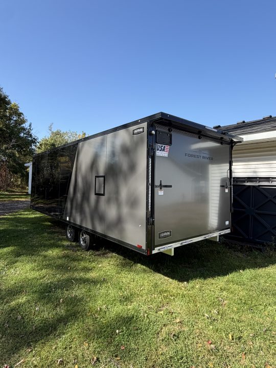 New 2027 Lightning 8.5 x 22 Enclosed All Aluminum Deck Over Snowmobile Trailer - TRAILER IS ON ORDER NOT IN STOCK