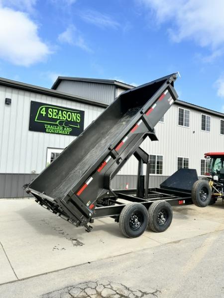 New 2027 MAXXD DJX 83 X14' 14K GVWR 2' SIDES 7 GA FLOOR WIRELESS Dump Trailer
