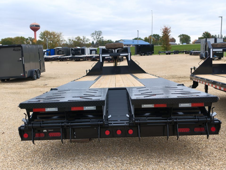 New 2027 Iron Bull 102 x 25 (20 +5) FLG Deckover Trailer -Gooseneck with 2) 10K Axles, 23,900lb. GVWR, Electric Brakes and More!