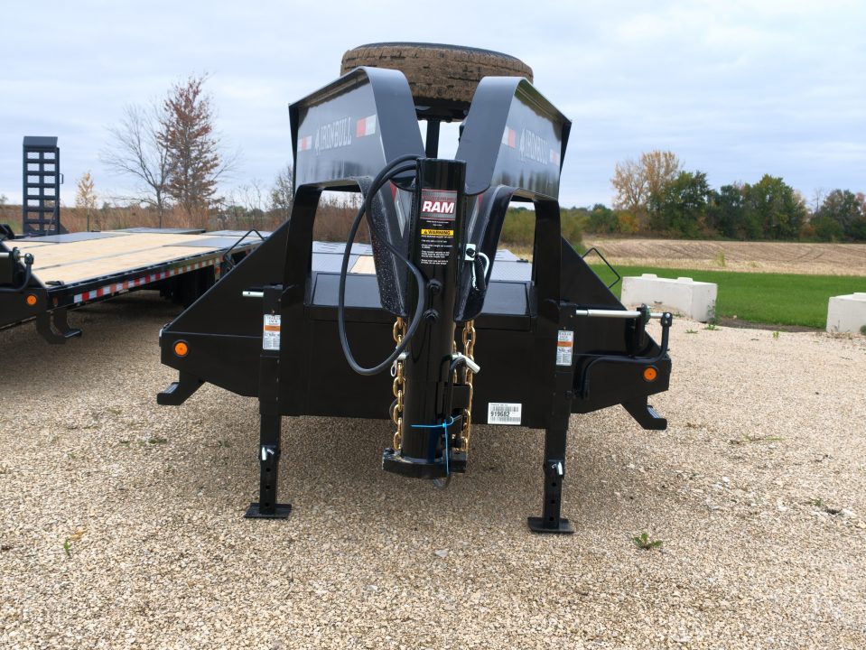 New 2027 Iron Bull 102 x 25 (20 +5) FLG Deckover Trailer -Gooseneck with 2) 10K Axles, 23,900lb. GVWR, Electric Brakes and More!