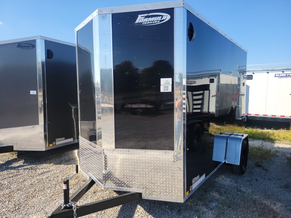 New 2027 Formula Trailers 6x12 Traverse Flat Top V-Nose 3k Cargo / Enclosed Trailer
