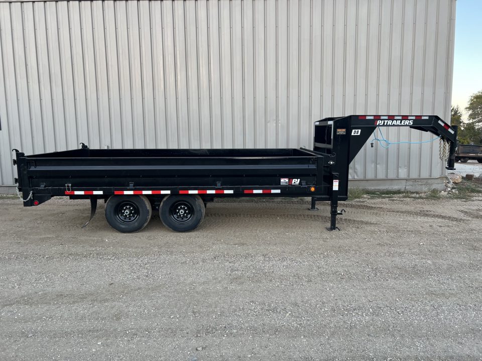 New 2027 PJ Trailers 16' D8 Gooseneck Deckover Dump Trailer
