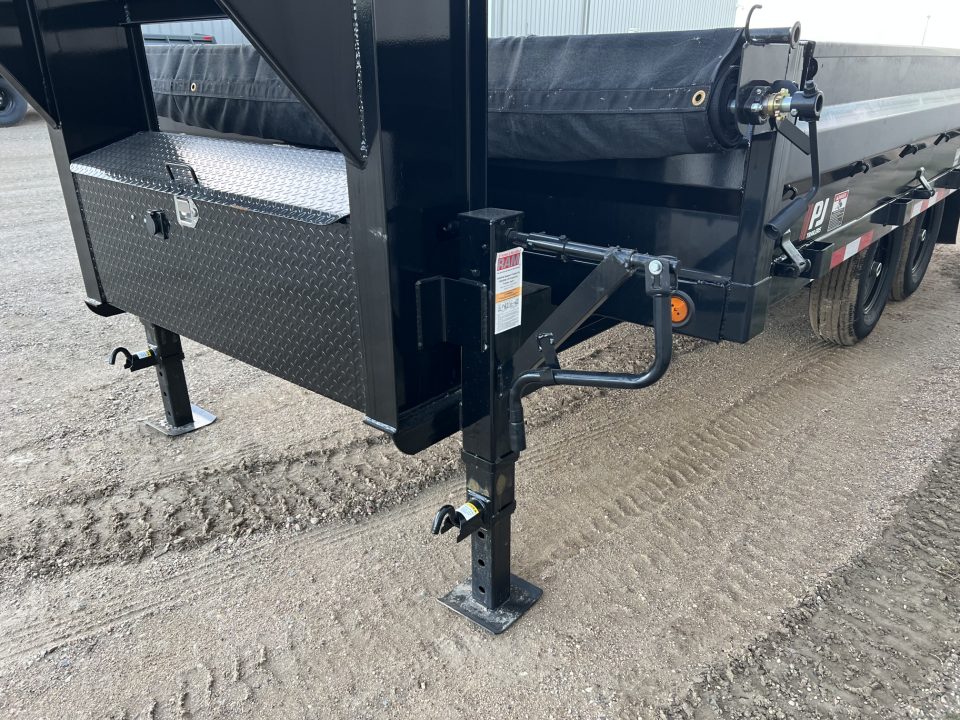 New 2027 PJ Trailers 16' D8 Gooseneck Deckover Dump Trailer