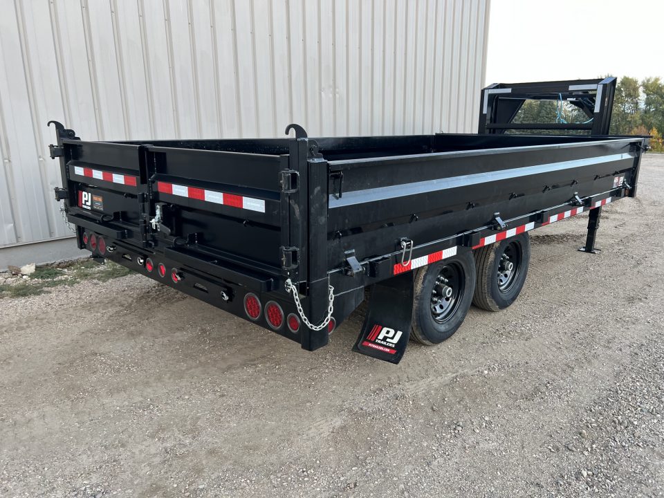 New 2027 PJ Trailers 16' D8 Gooseneck Deckover Dump Trailer