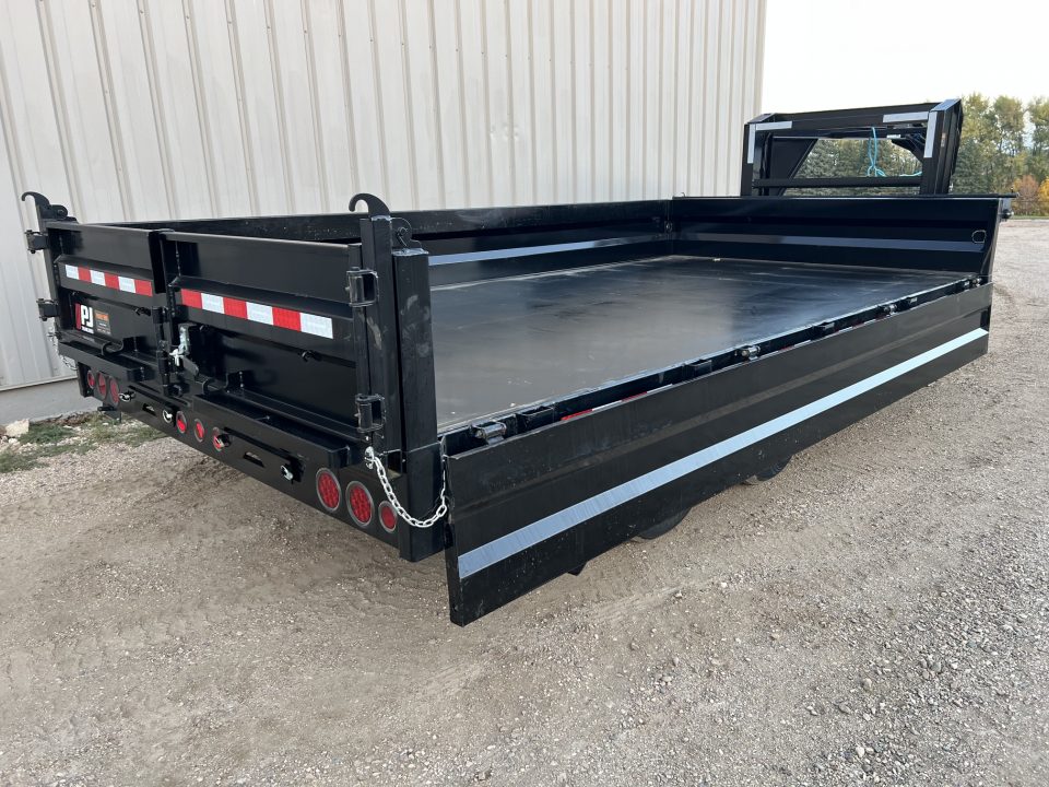 New 2027 PJ Trailers 16' D8 Gooseneck Deckover Dump Trailer