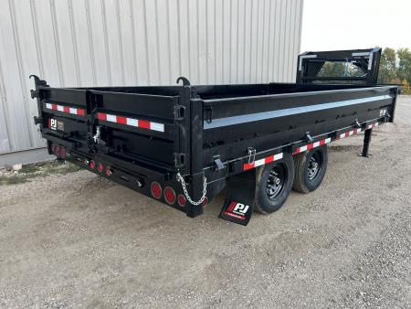 New 2027 PJ Trailers 16' D8 Gooseneck Deckover Dump Trailer